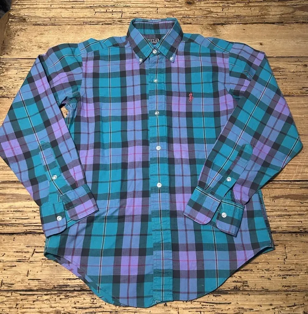 Ralph Lauren Youth Long Sleeve Polo Size 14 NWOT